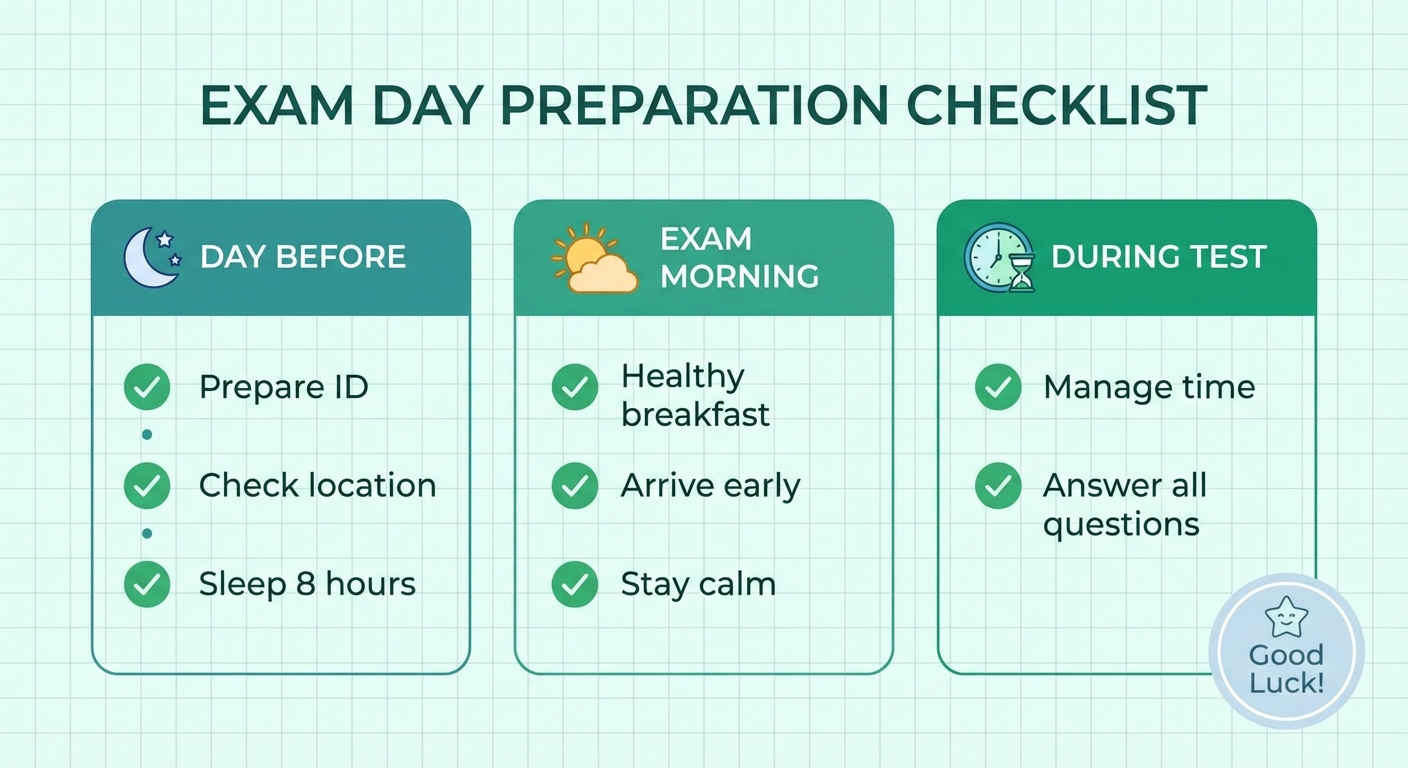 Exam Day Preparation